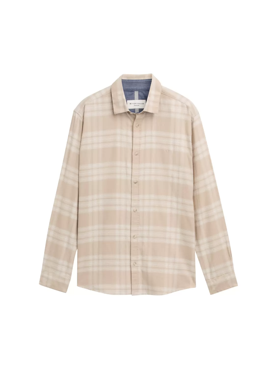 tonal check shirt