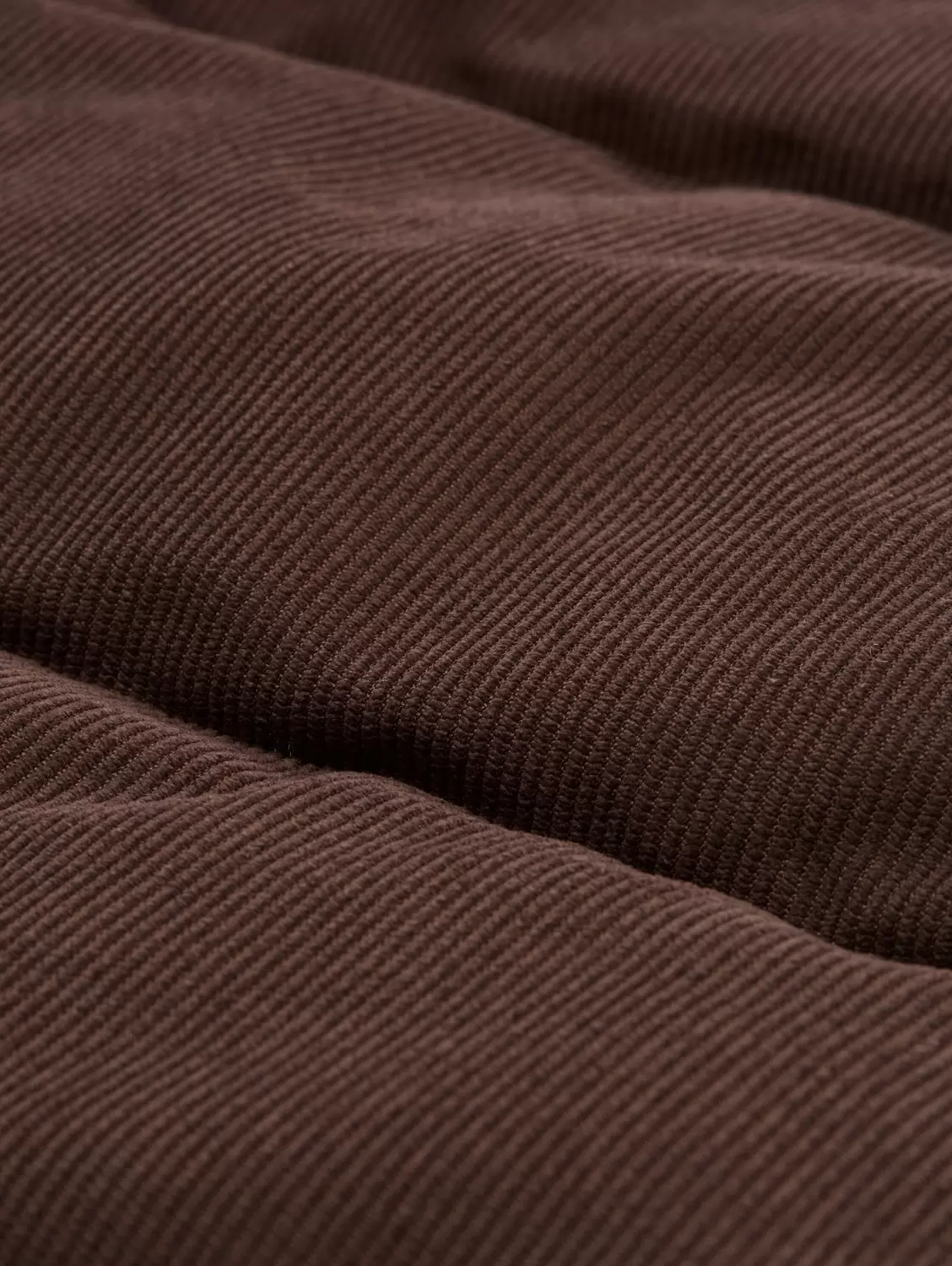 Cord Puffer-Jacke mit abnehmbarer Kapuze