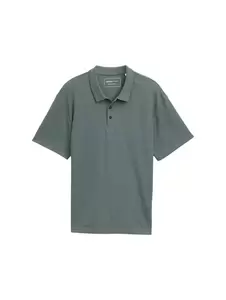 Relaxed Fit Poloshirt in Waffel-Optik