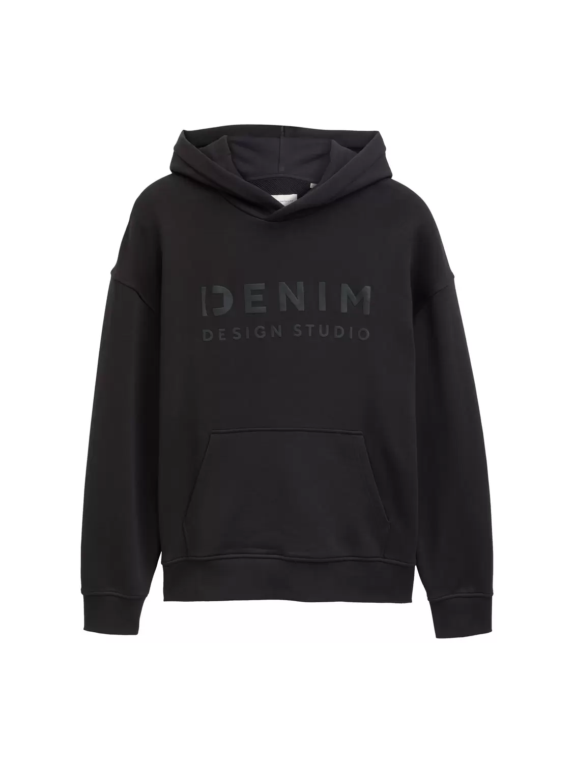 relaxed printed hoodie