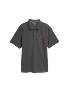 Plus Size - Piqué Poloshirt mit Logo-Stickerei