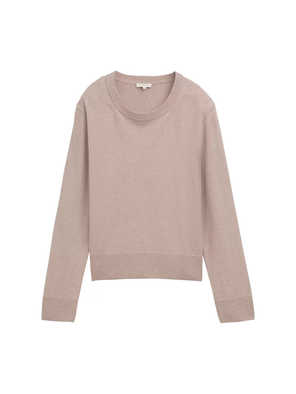 knit pullover with crew-neck
