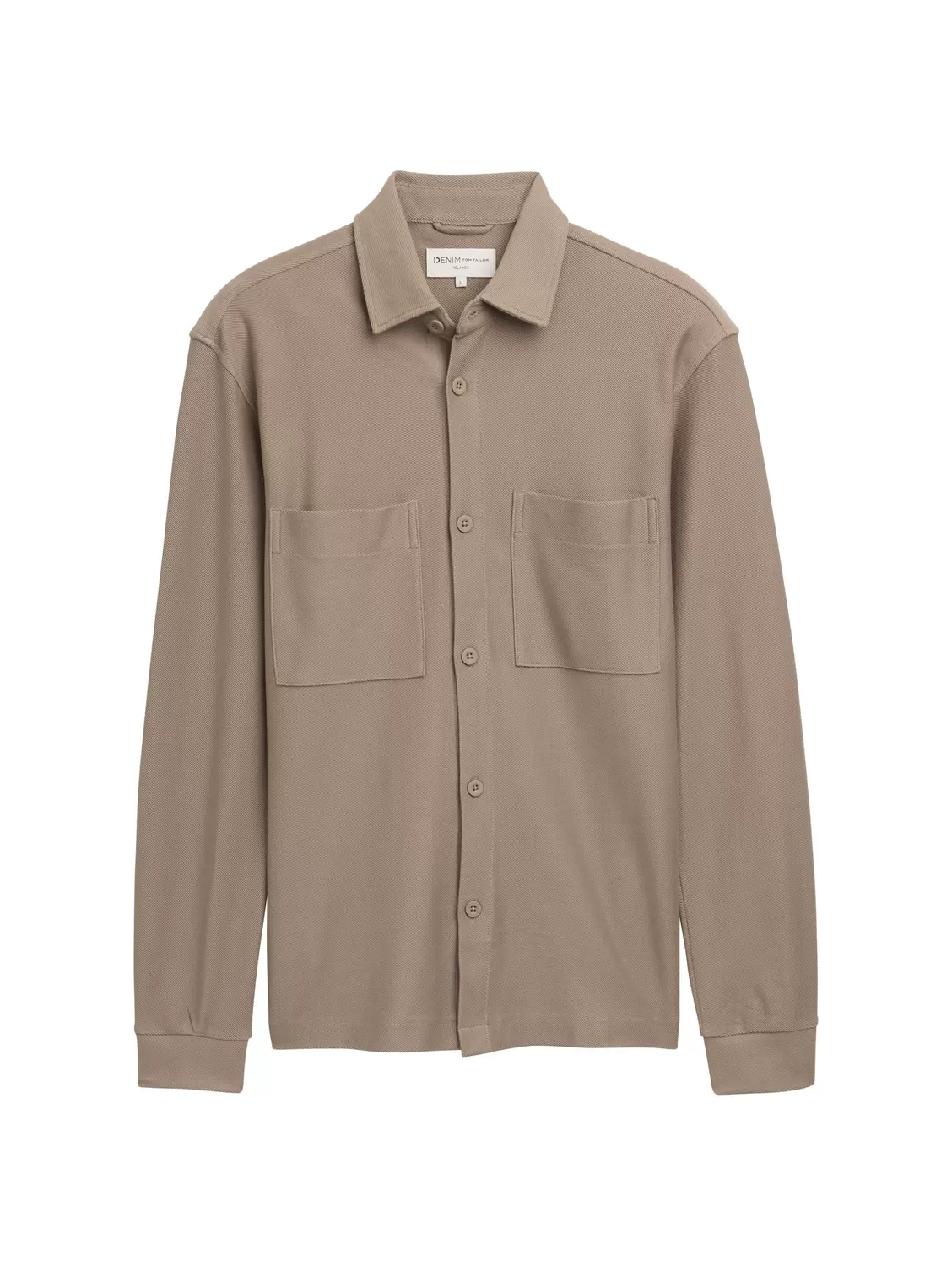 relaxed twill jersey shirt
