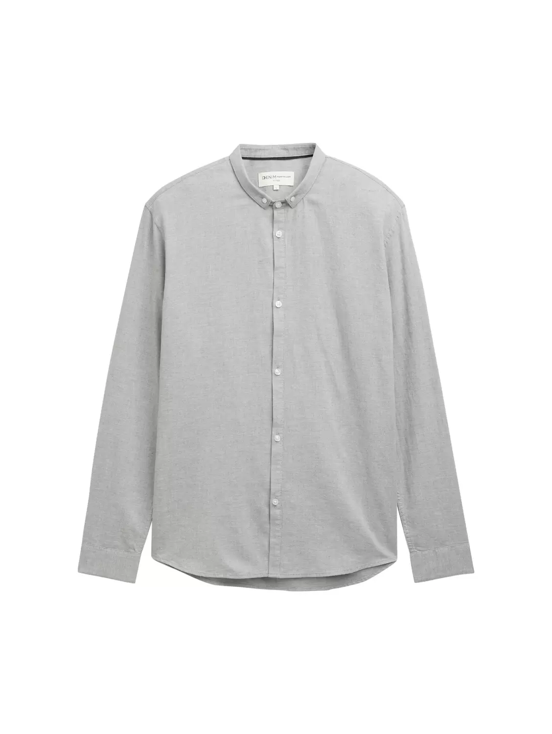 fitted twill melange shirt