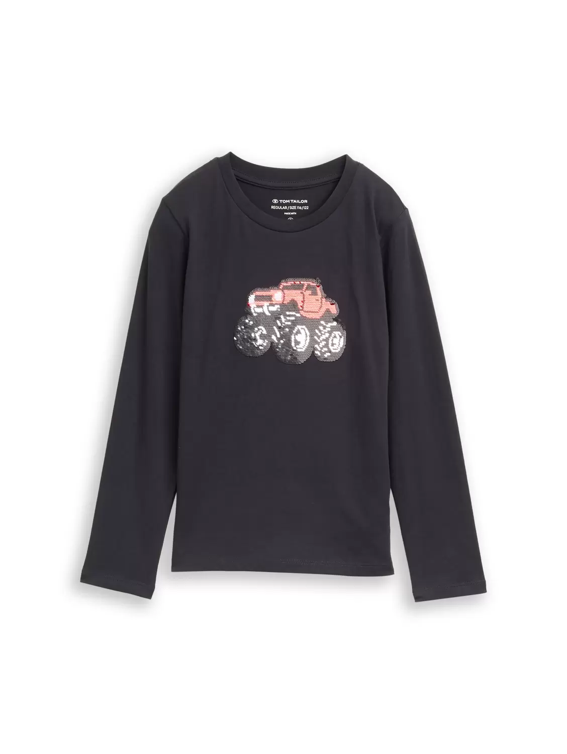 Langarmshirt mit Wendepailletten