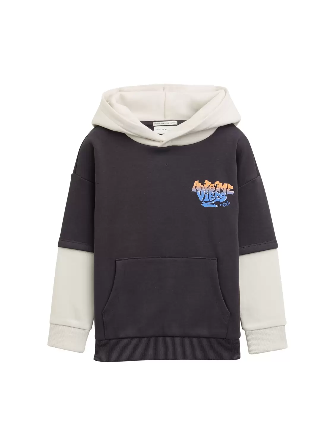 Hoodie Sweatshirt im 2-in-1-Look