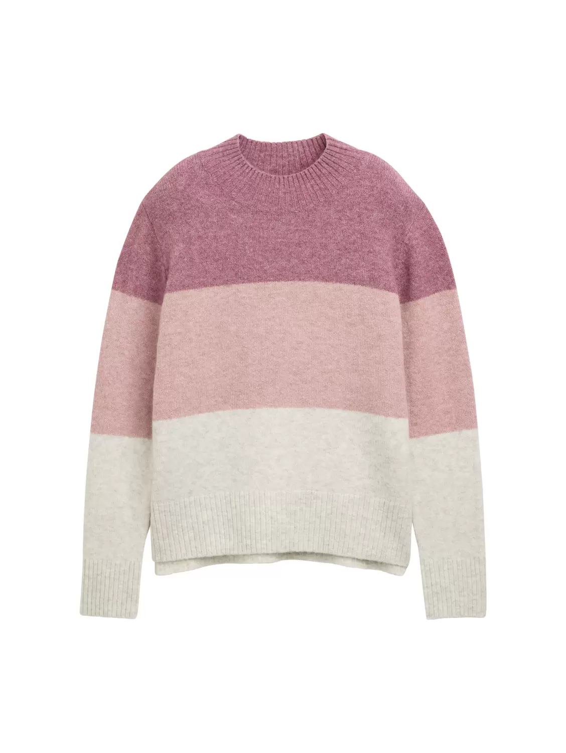cozy color block pullover