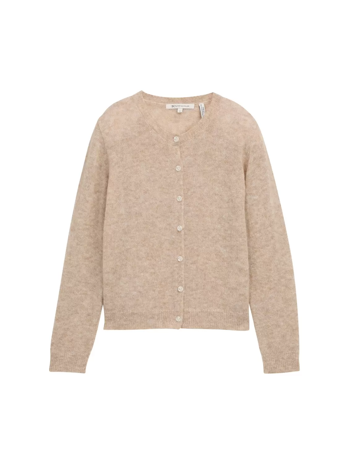 soft crew neck cardigan