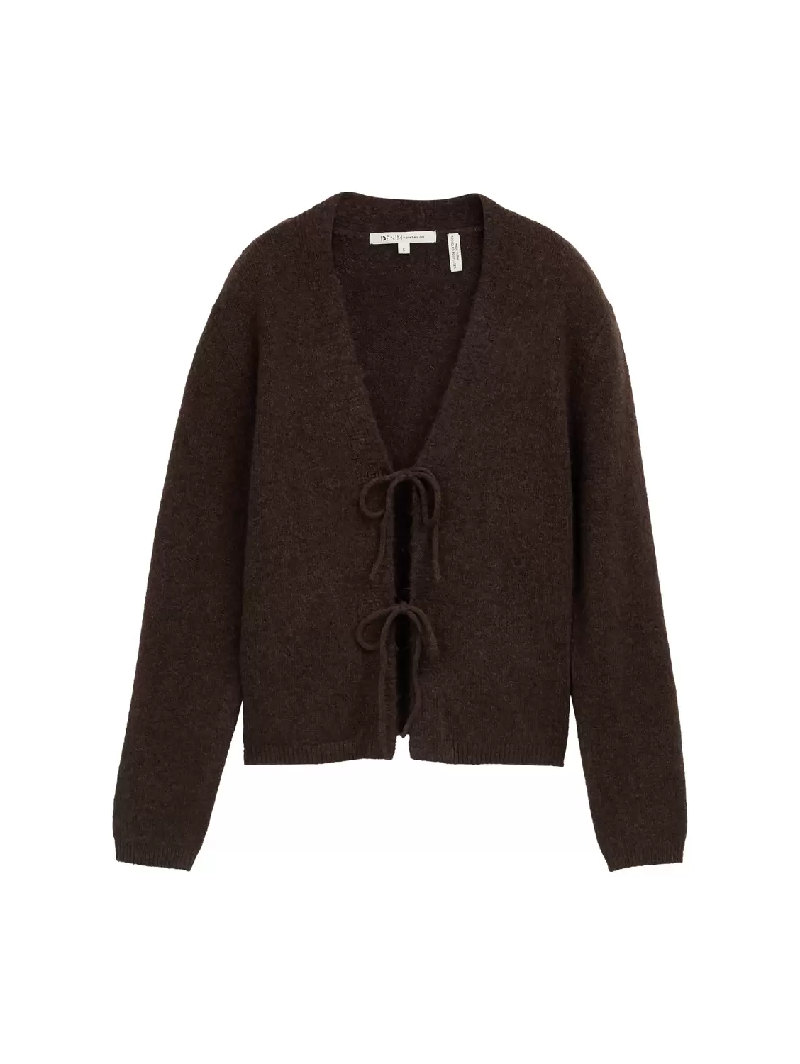 cozy cardigan with bow detail