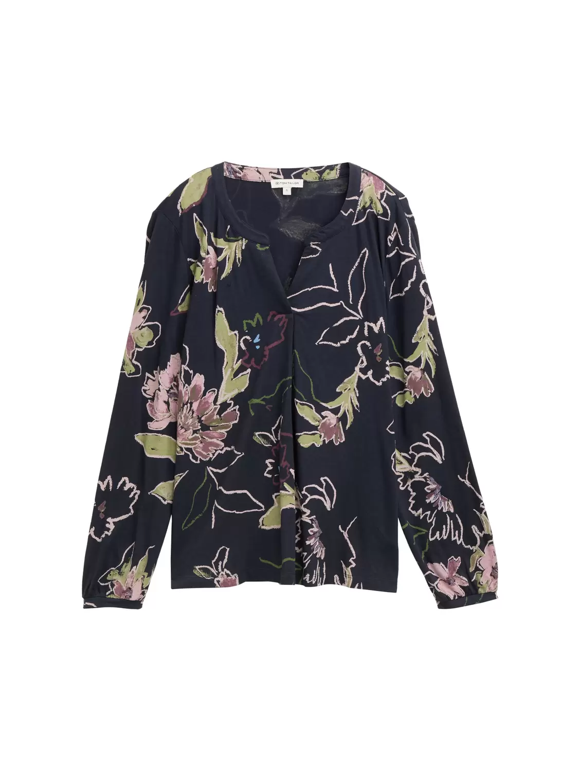 T-shirt alloverprinted blouse
