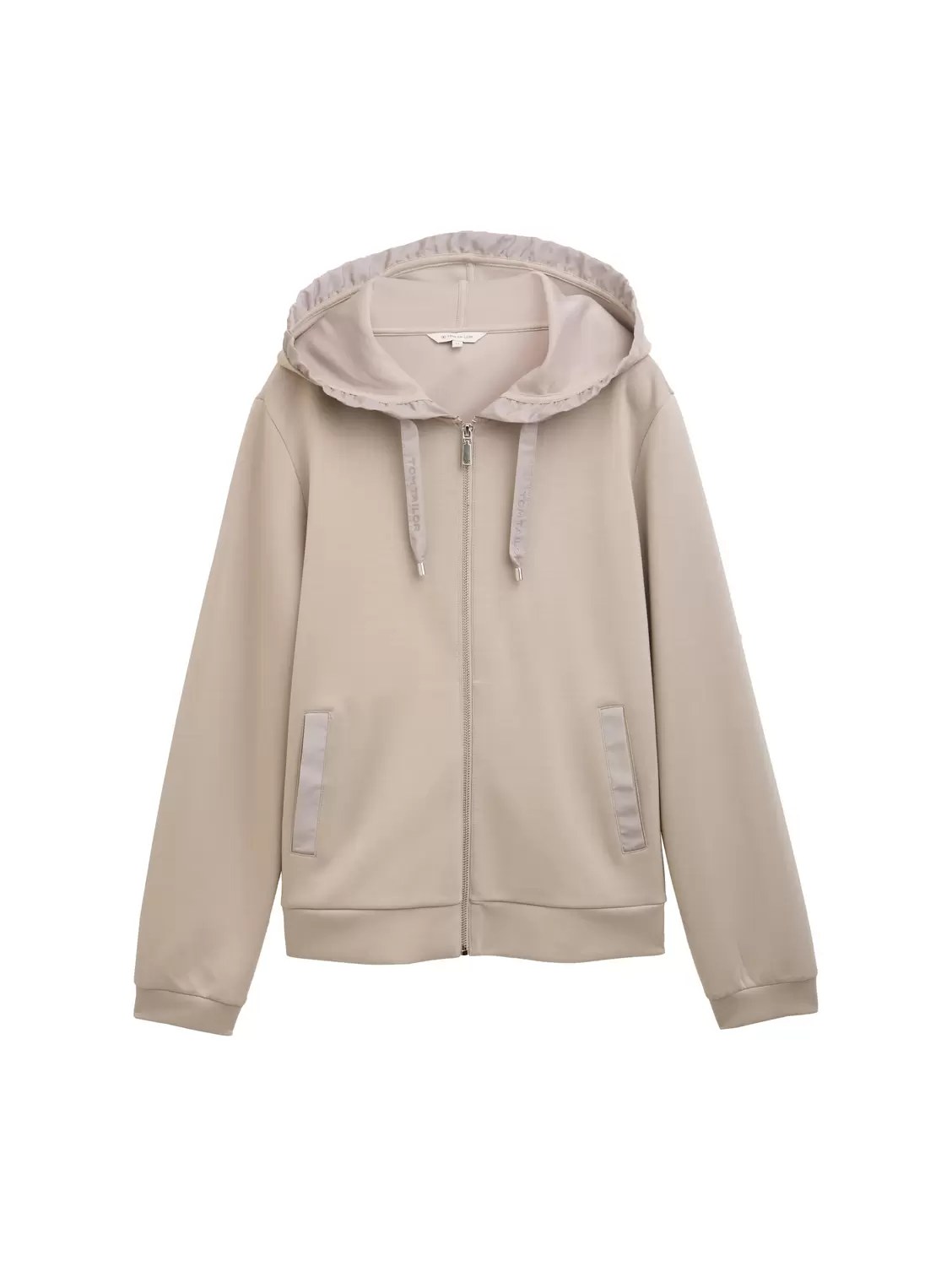 Sweatjacket with hood - 32208/soft taupe grey
