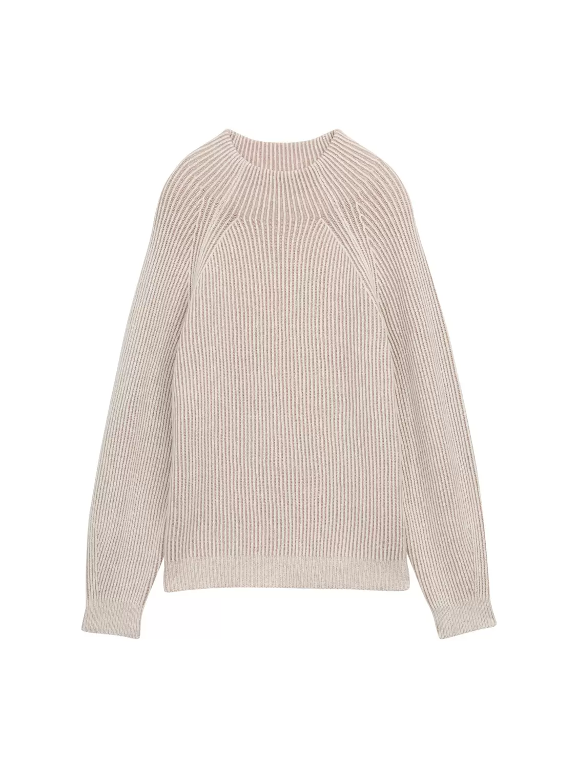 Knit plaited rib pullover female