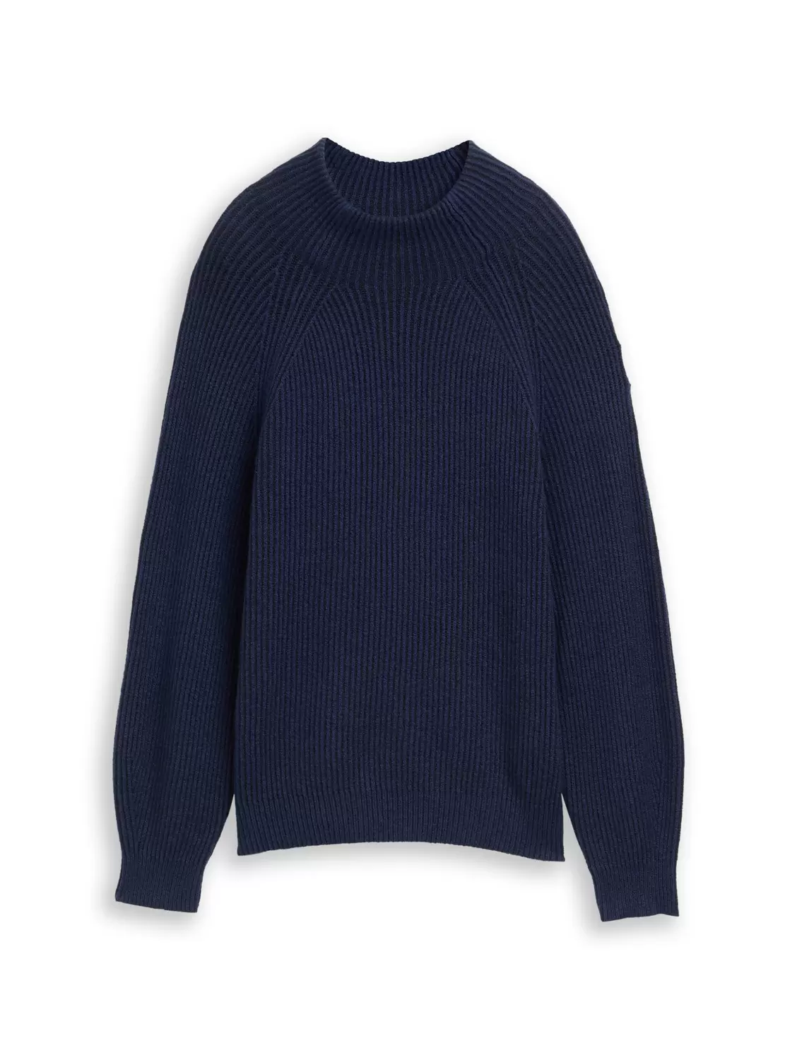 Knit plaited rib pullover