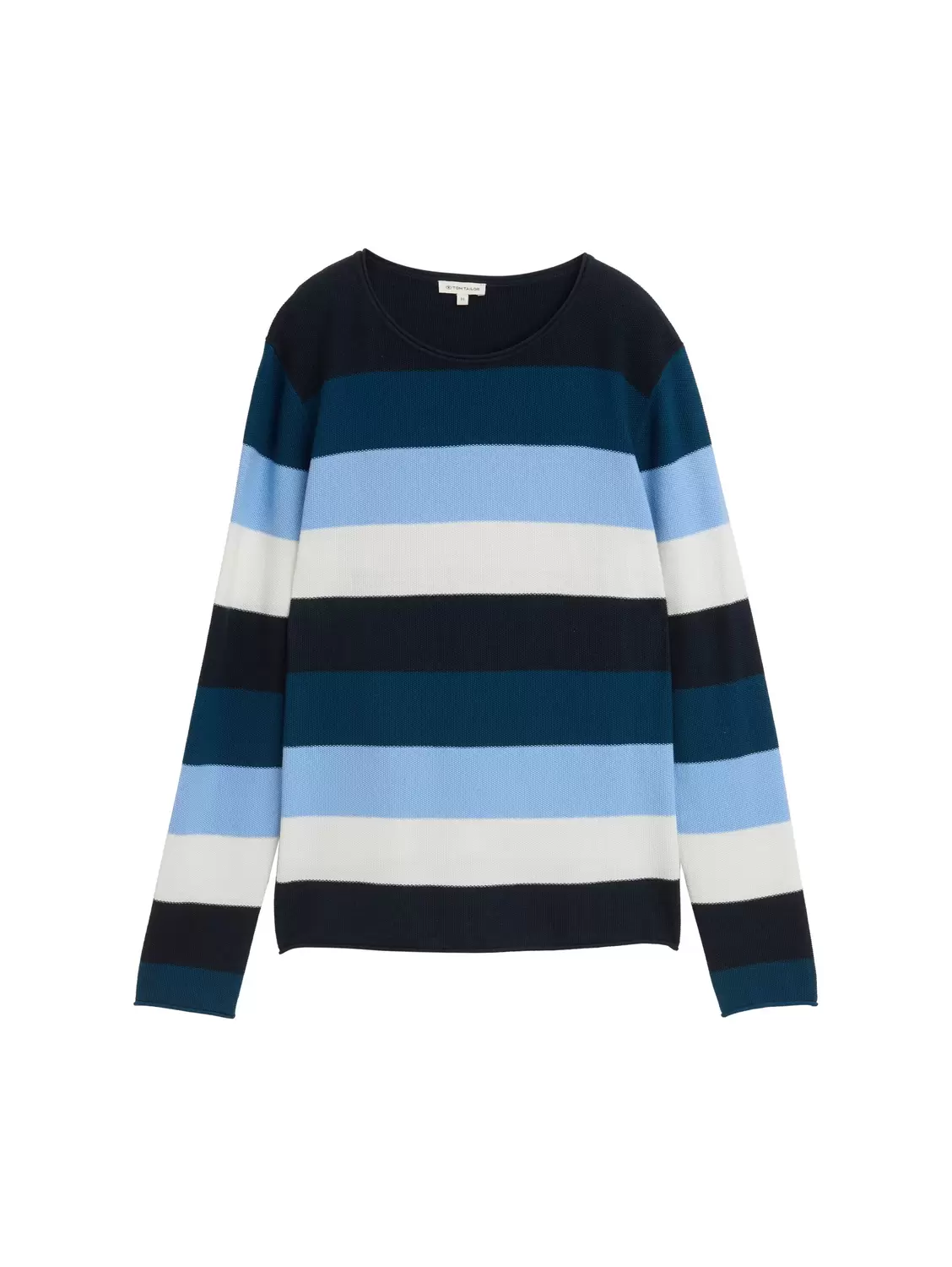 Knit structured striped - 38578/big teal knit stri