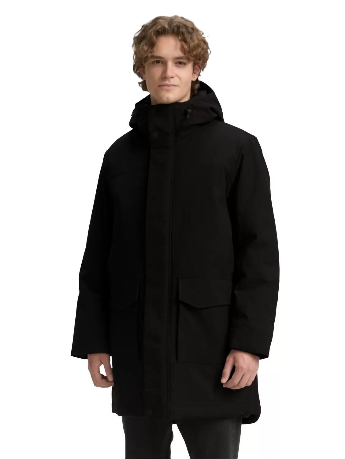 tech hooded parka