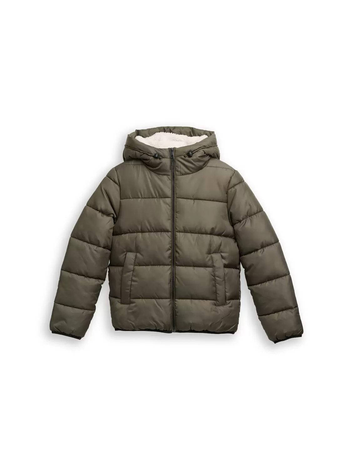 hooded puffer jacket