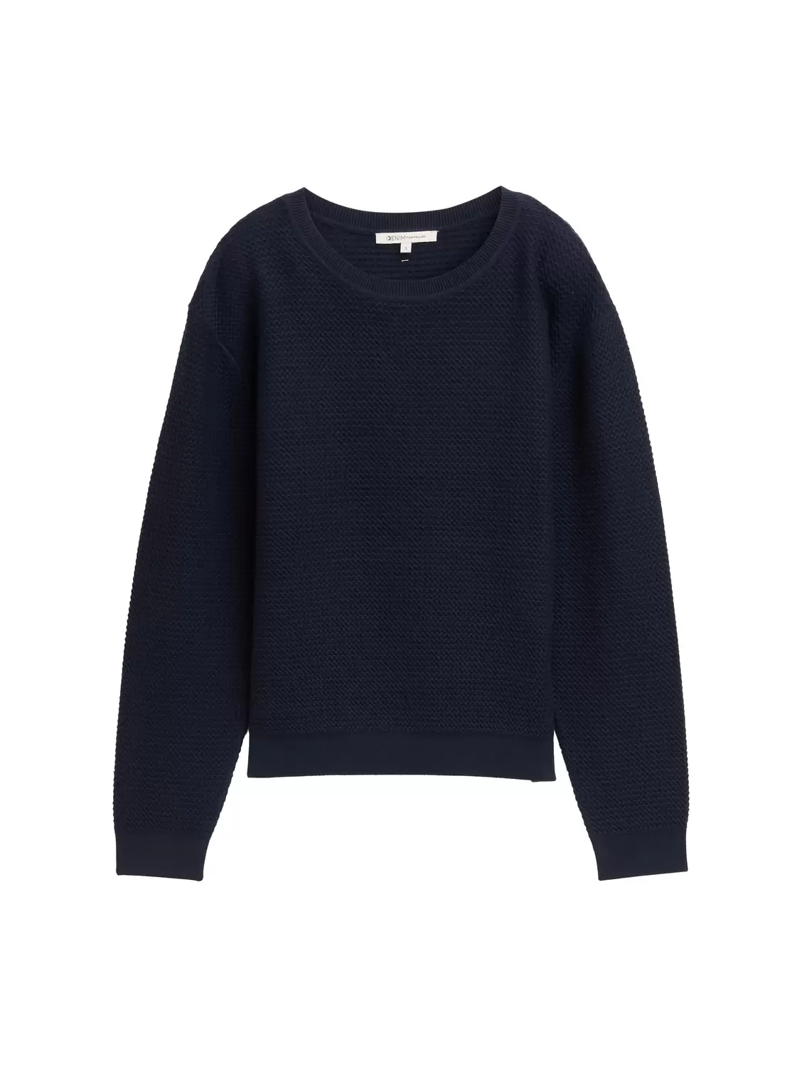 structured knit pullover - 10668/sky captain blue