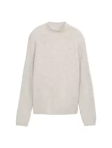 Relaxed Fit Strickpullover mit Stehkragen