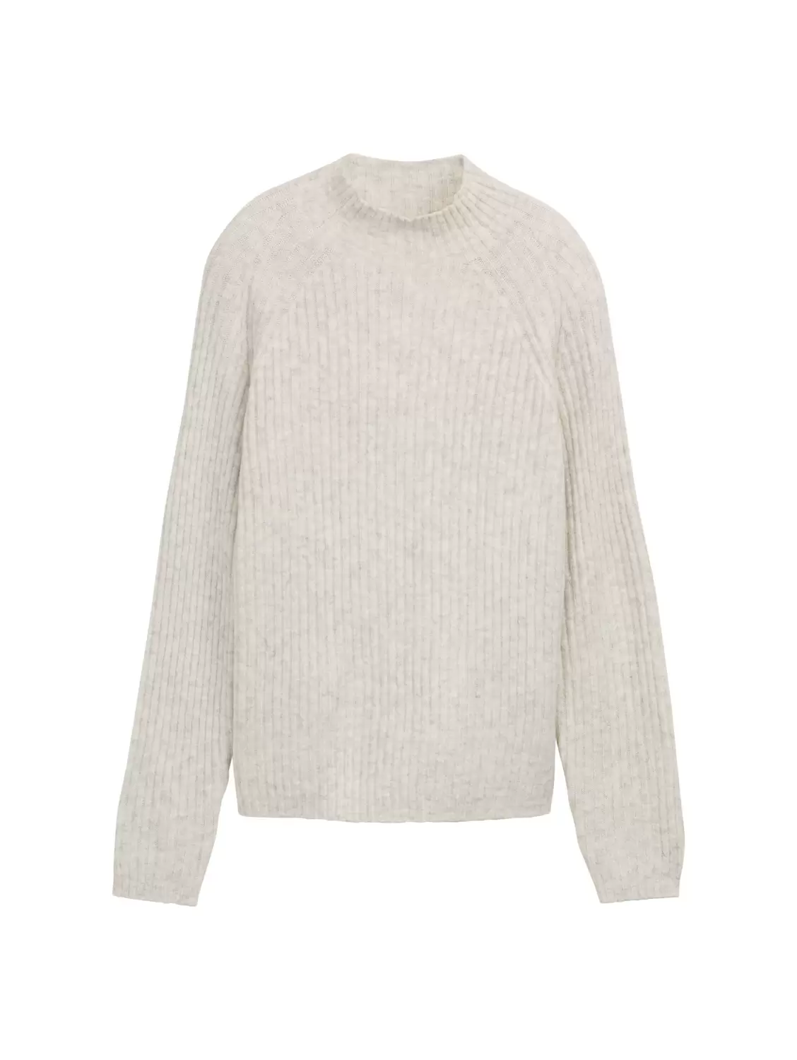 Relaxed Fit Strickpullover mit Stehkragen