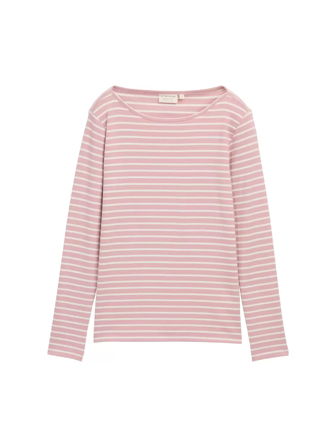 T-shirt striped boatneck