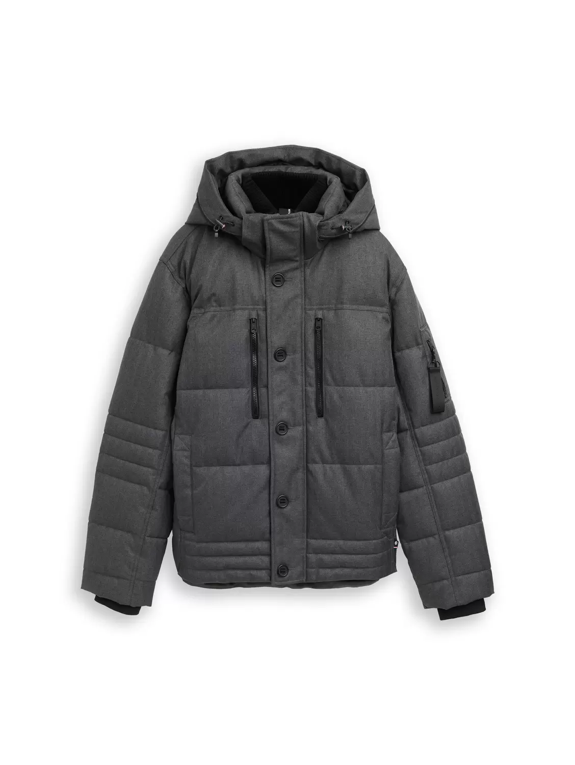 Puffer-Jacke mit abnehmbarer Kapuze