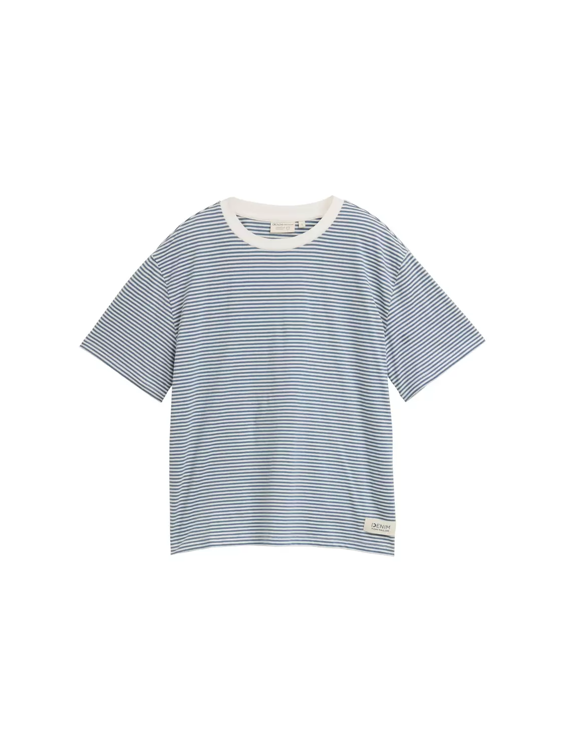 boxy T-shirt - 38540/small dusty blue white st