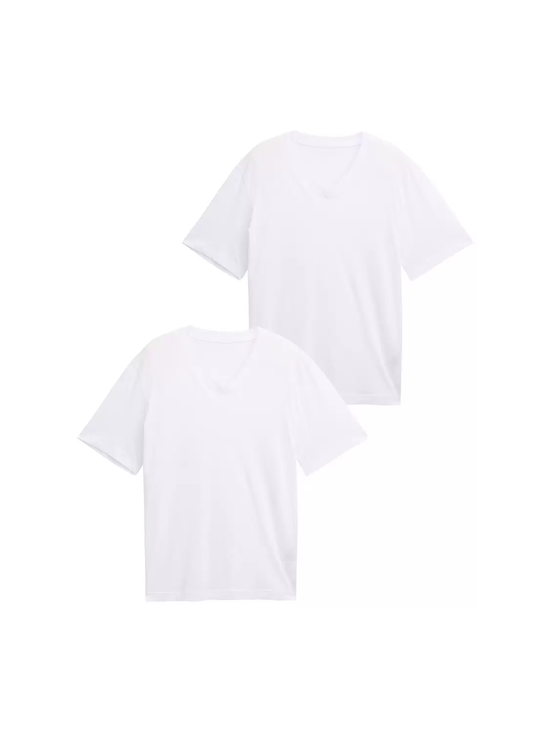 T-Shirts mit V-Ausschnitt im 2er-Pack