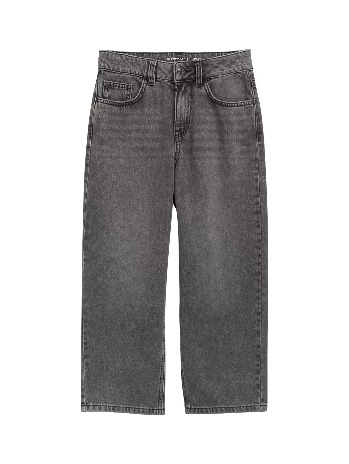 baggy denim - 10219/used mid stone grey denim