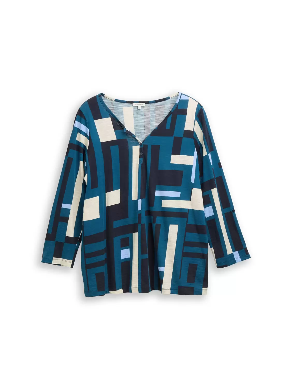 T-shirt henley alloverprinted female