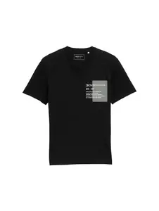 Basic T-Shirt mit Logo-Print
