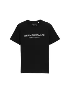 Basic T-Shirt mit Logo-Print