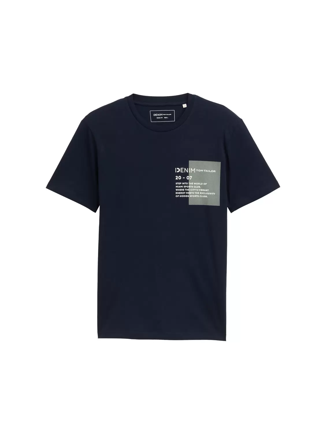 Basic T-Shirt mit Logo-Print