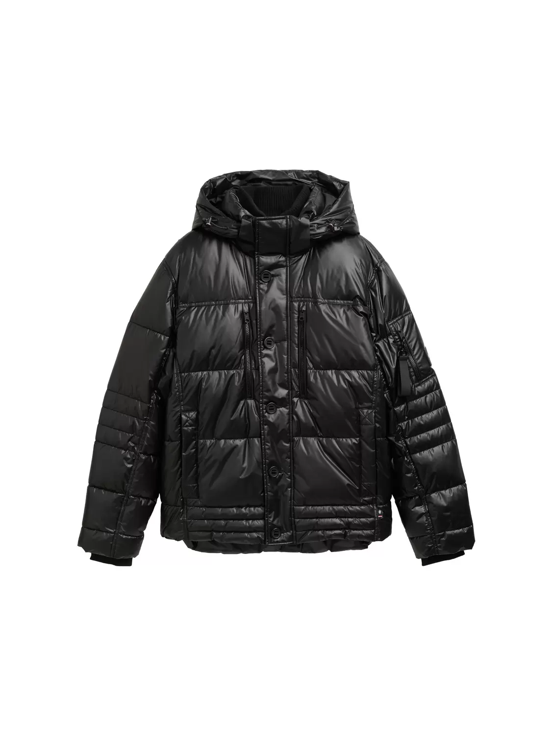 Puffer-Jacke mit abnehmbarer Kapuze