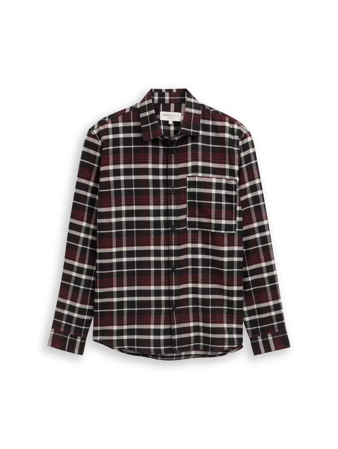 relaxed checked shirt