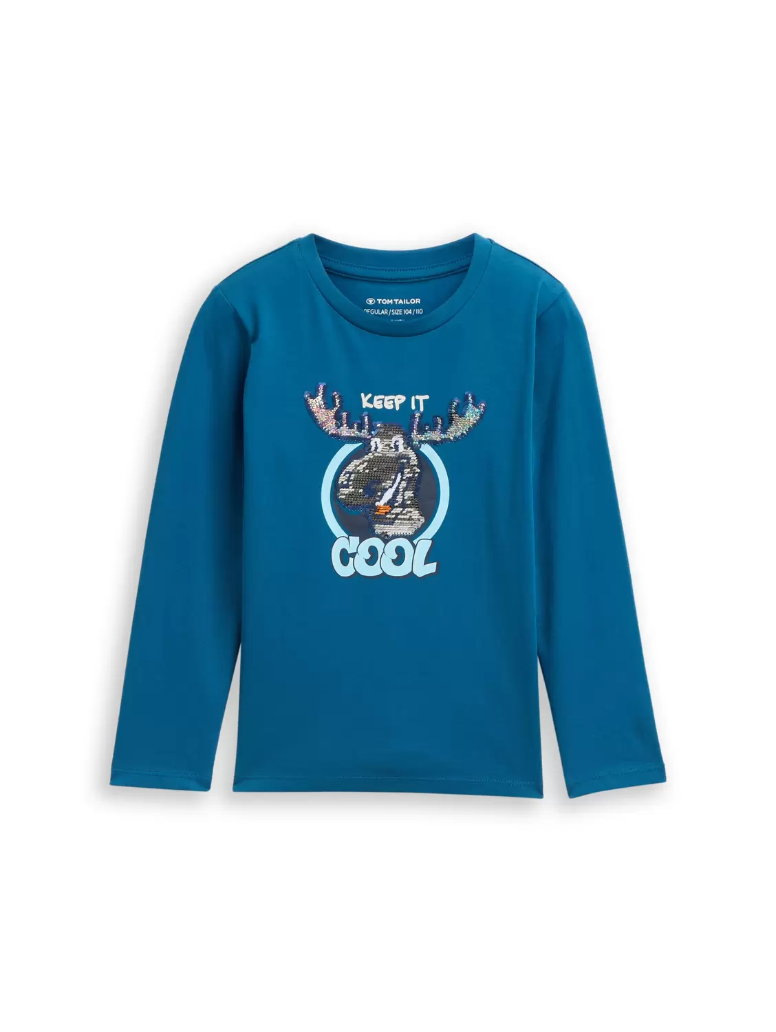 reversible sequins longsleeve - 12909/Dark Tile Gr