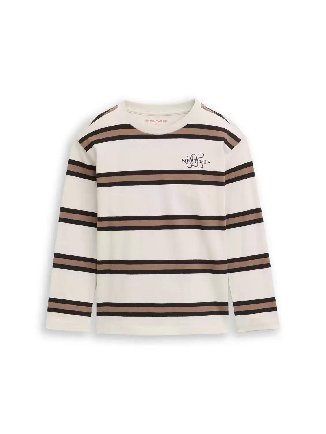 oversize striped longsleeve