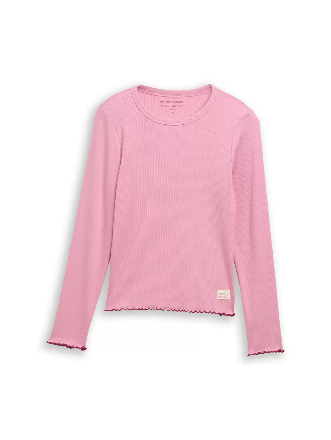 Basic Ripp Langarmshirt