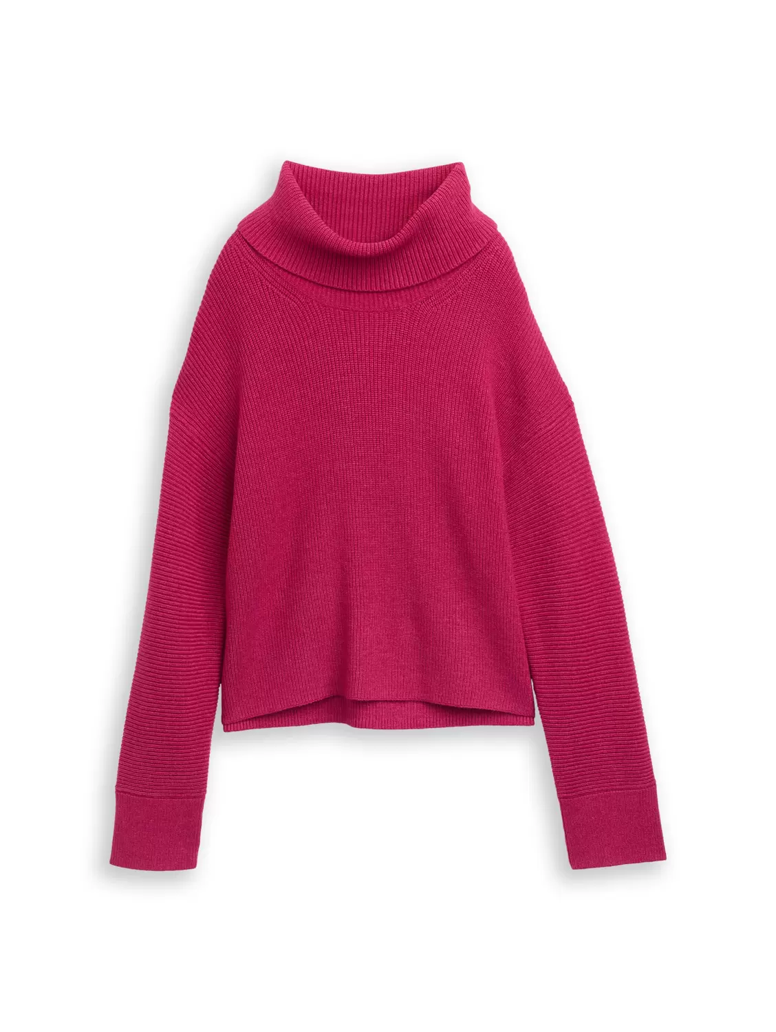 Knit rib turtleneck female