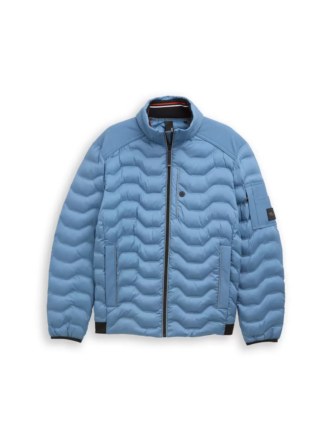 Hybrid Lightweight Steppjacke mit Kapuze im Stehkragen