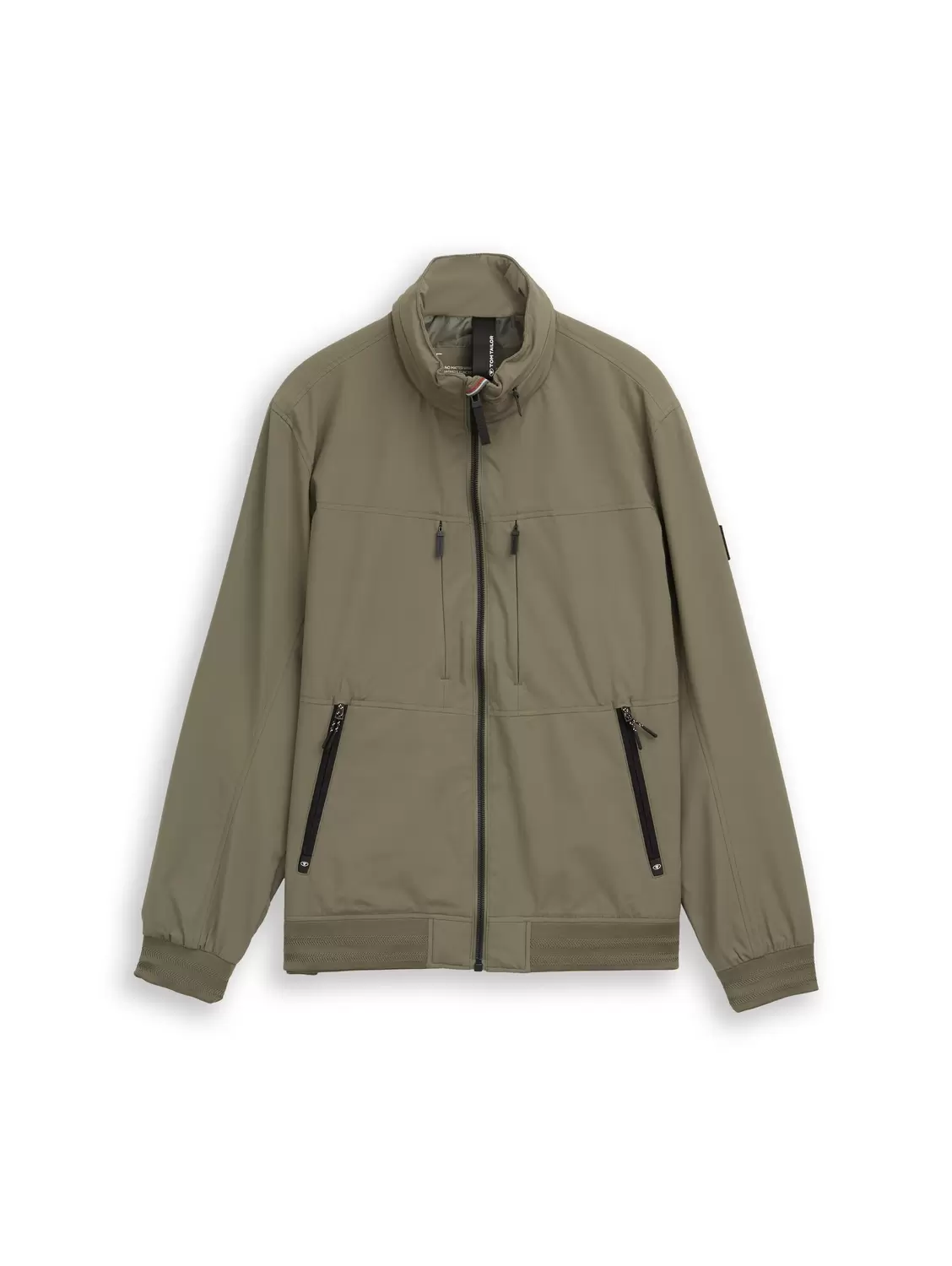 Blouson Jacke mit Kapuze im Stehkragen