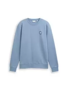 printed crew neck sweater - 28800/faded denim blue
