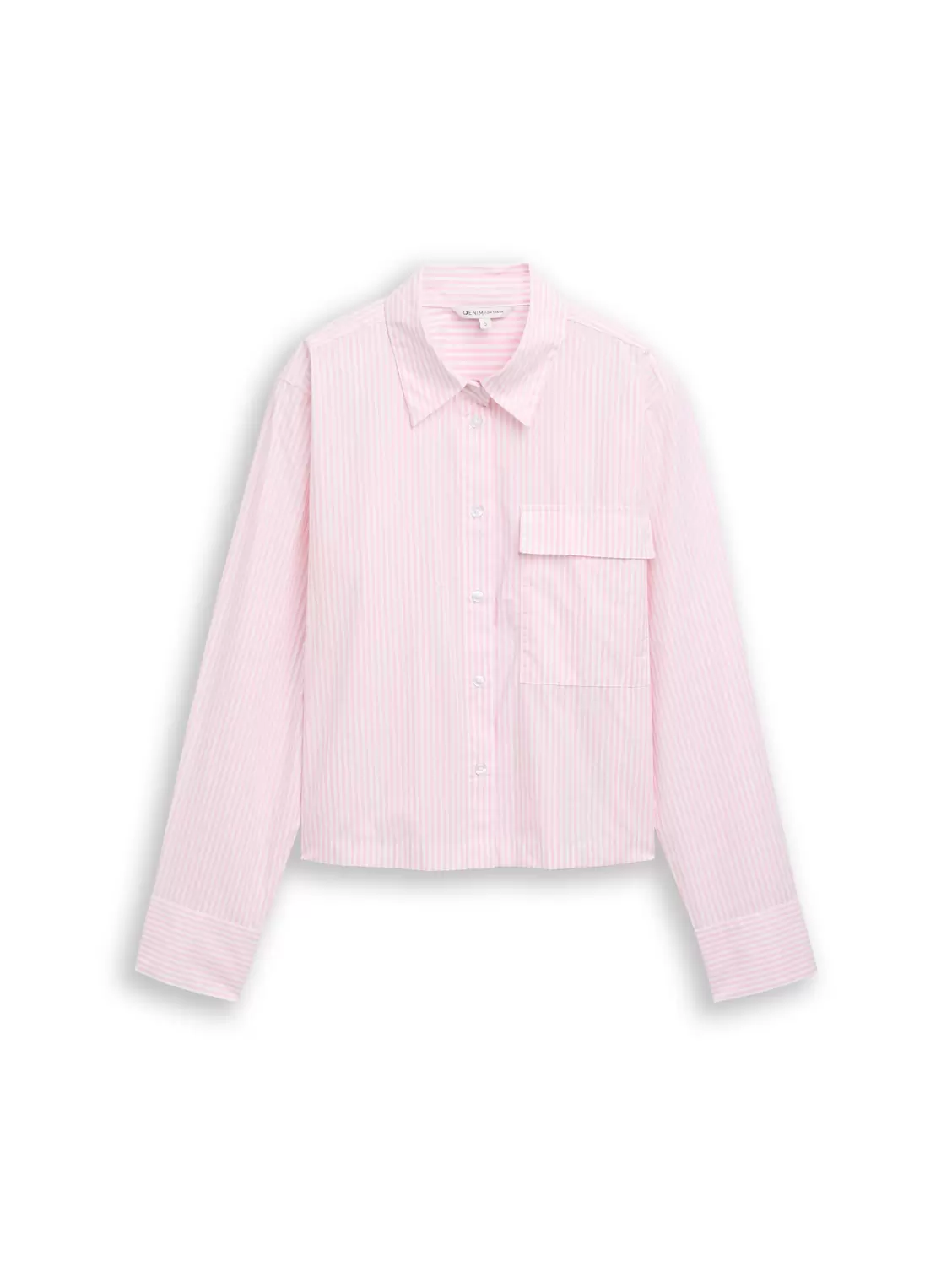 Boxy Fit Hemdbluse aus Baumwolle