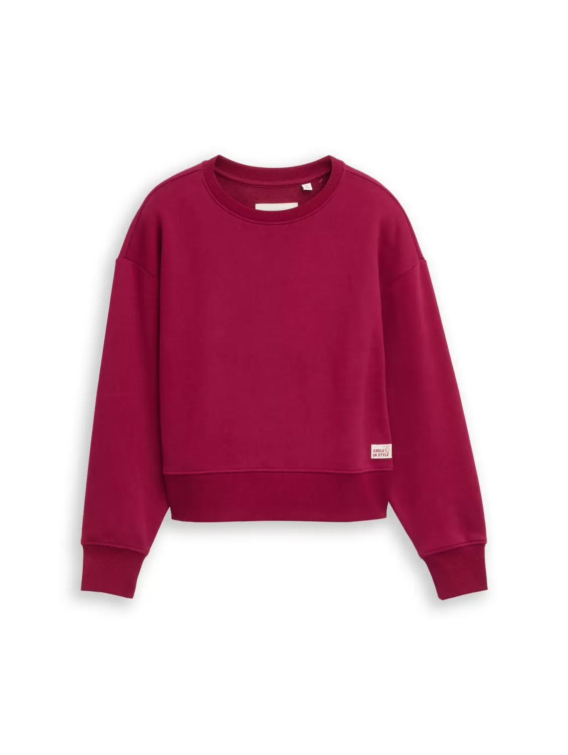 basic badge sweatshirt