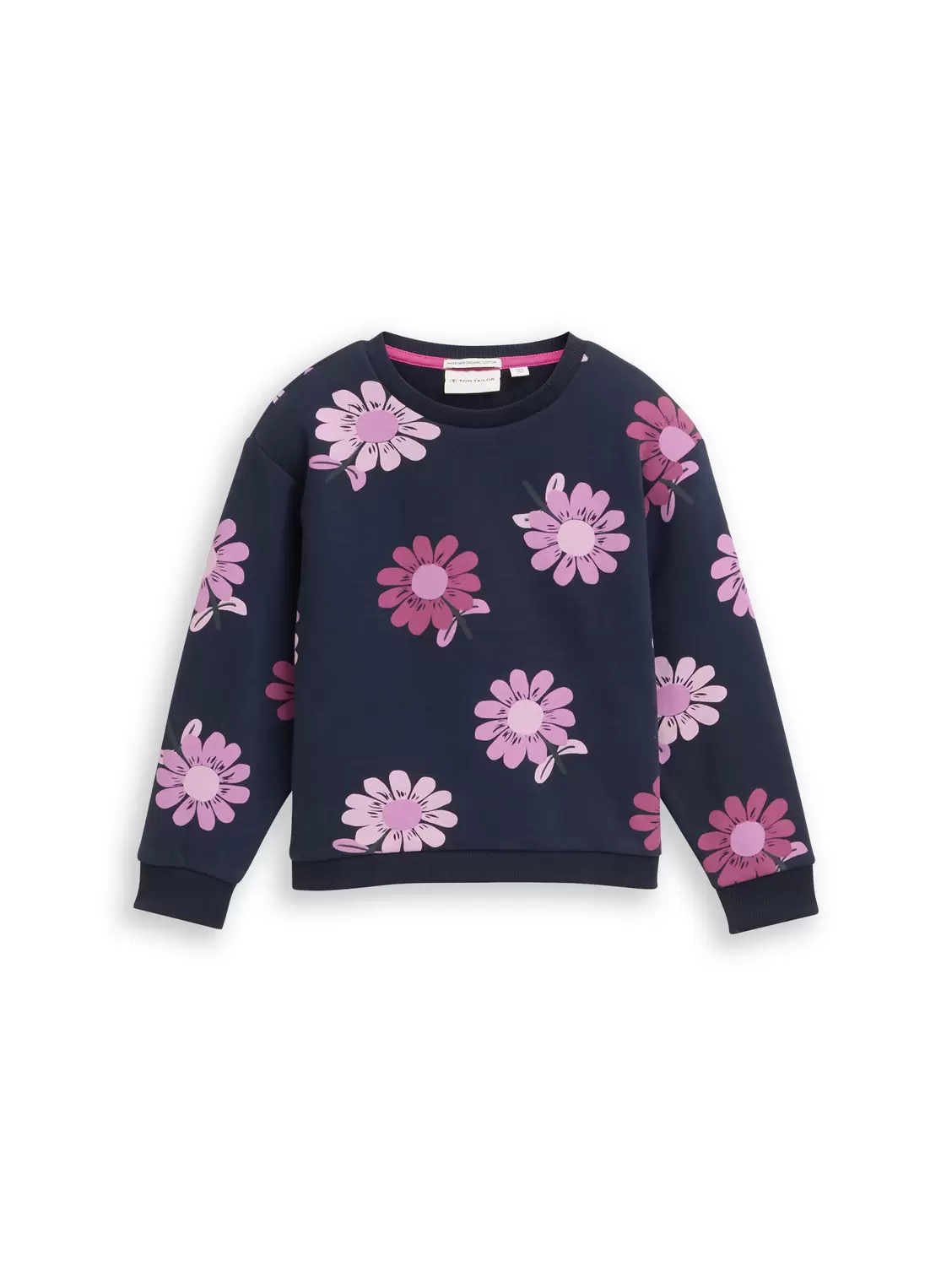 Cropped Sweatshirt mit Allover-Print
