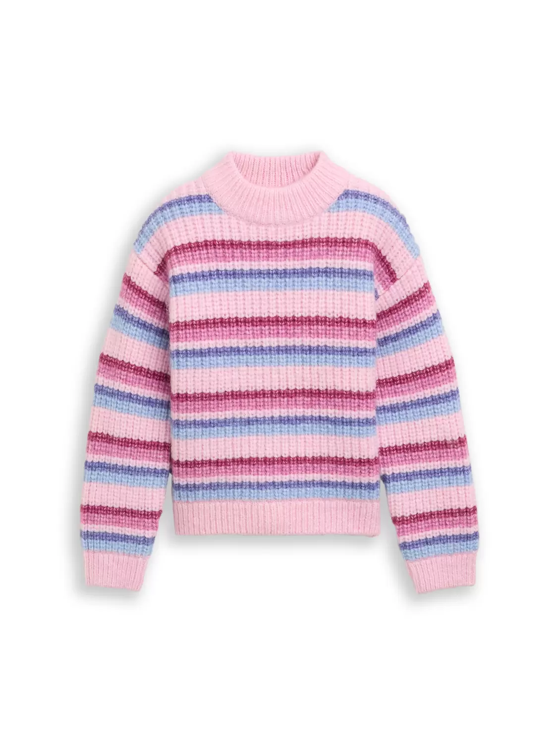 striped knit pullover