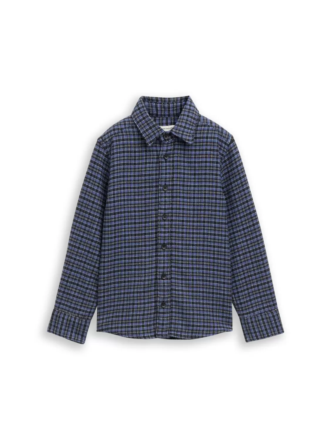 checked shirt - 39095/black purple mini check d