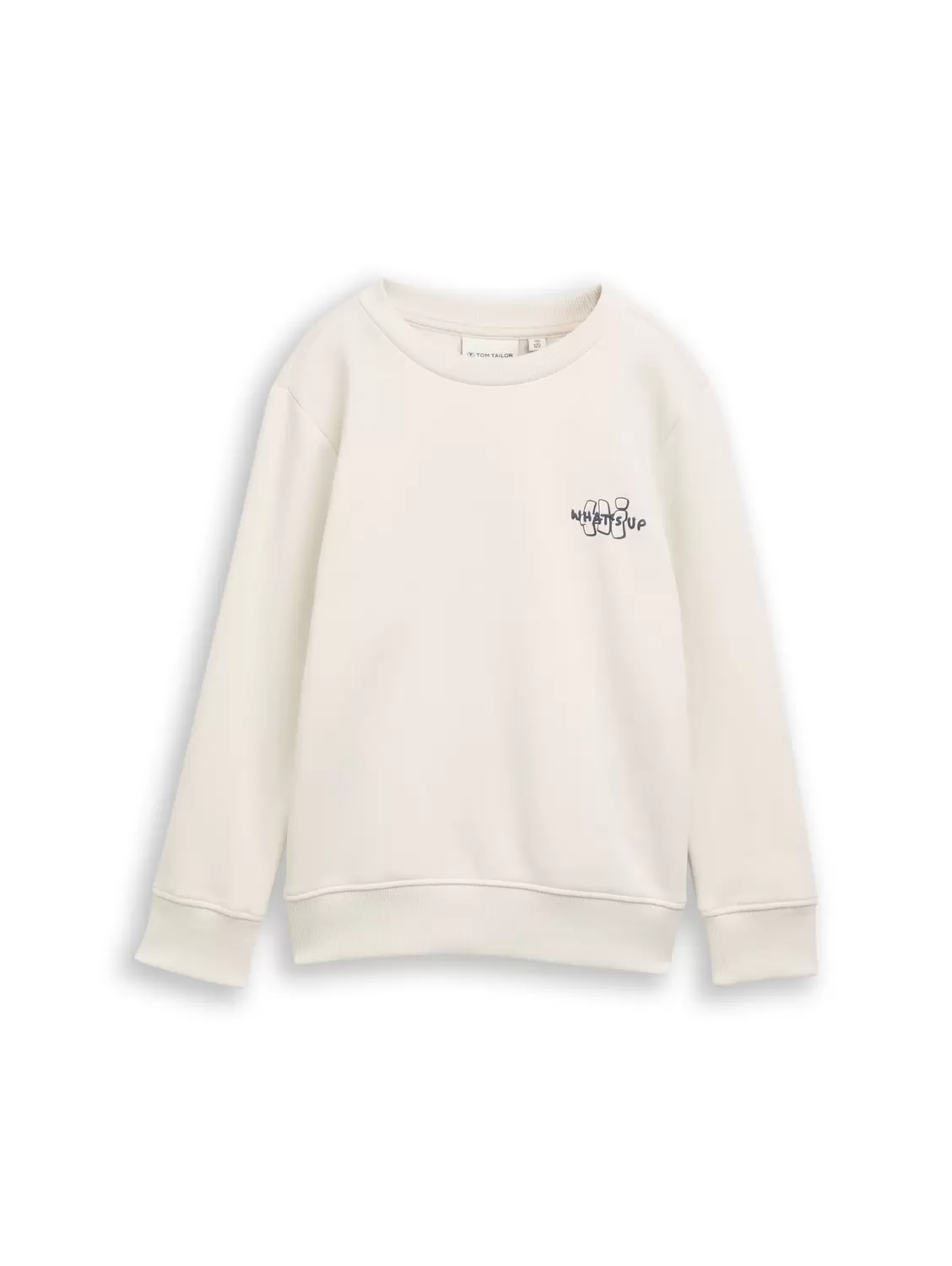 printed sweatshirt - 32257/greyish white