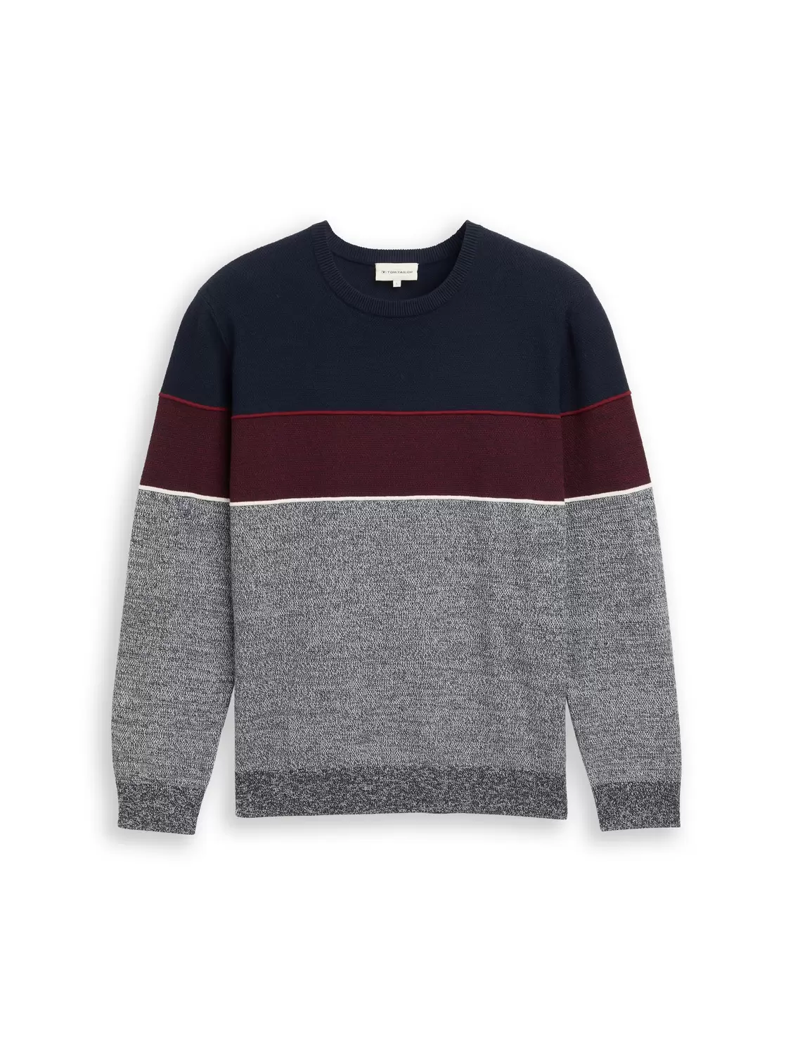 Strickpullover mit Colour Blocking