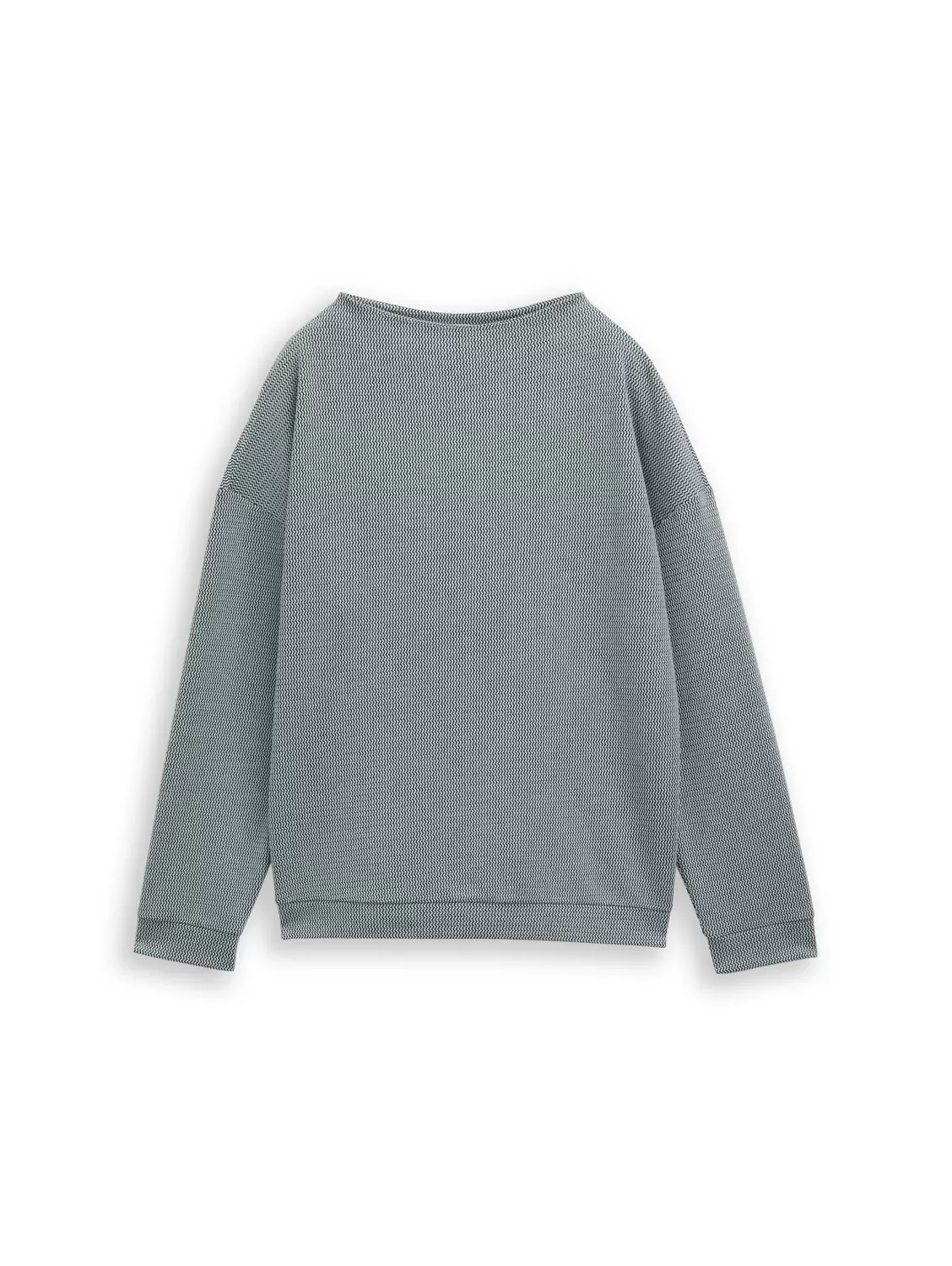 Loose Fit Sweatshirt mit Stehkragen
