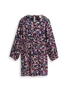 Mini-Kleid mit Blumenmuster